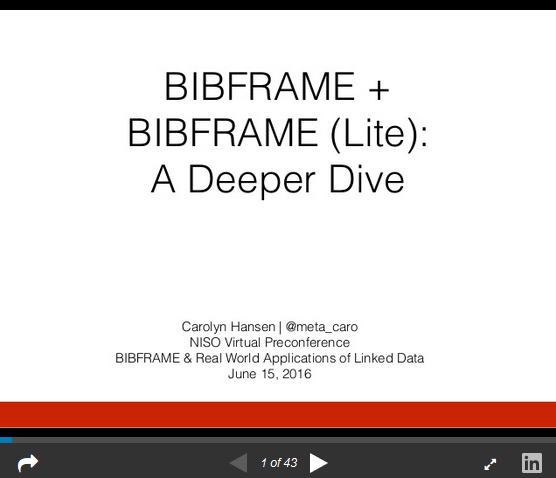 BIBFRAME and BIBFRAME (Lite): A Deeper Dive | Minitex